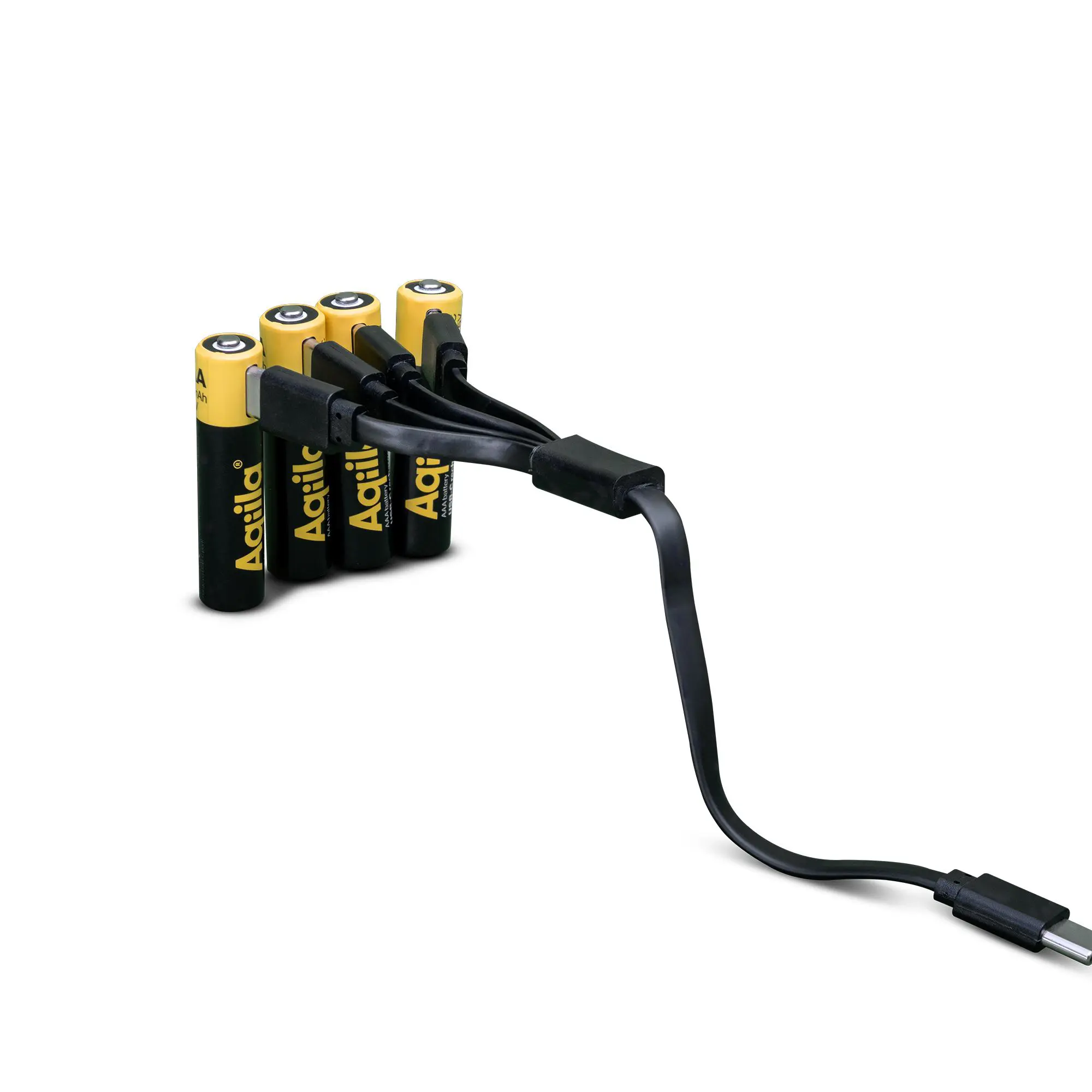 Aqiila AAA Rechargeable Battery Aqiila USB-C 600 mAh Li-Ion 1.5V, 4-pack