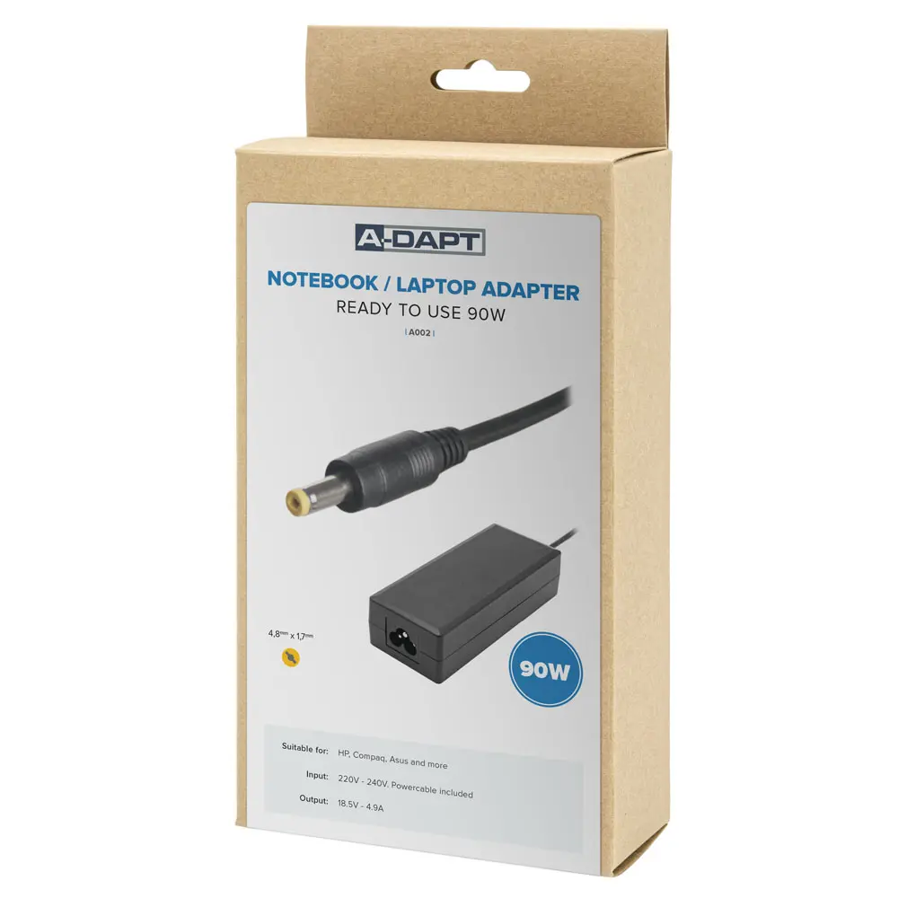 Laptop power supply with original plug a.o. HP