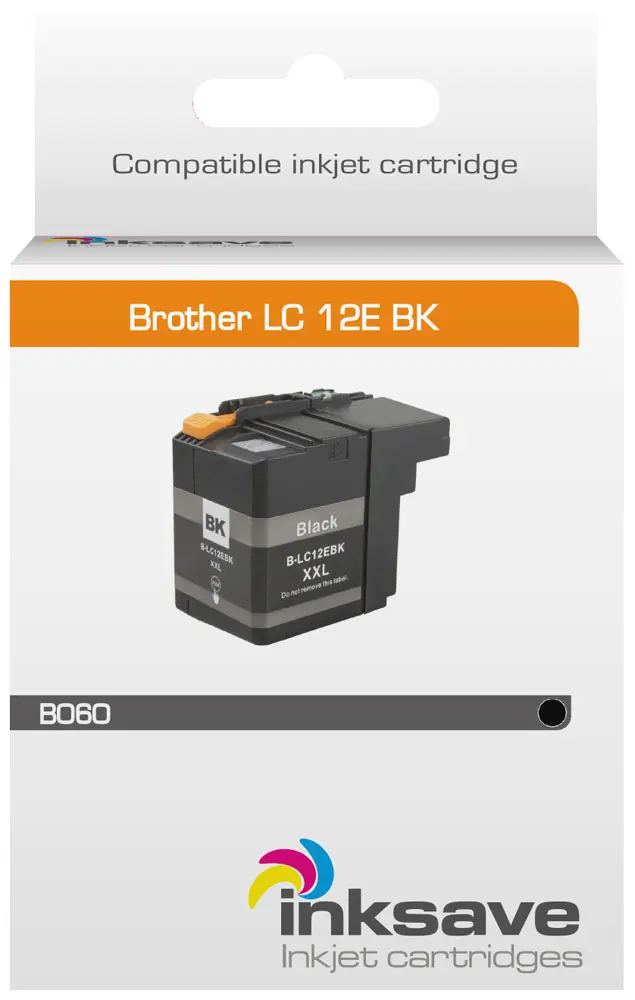Inksave Brother LC 12E BK