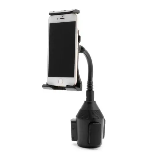 Soporte de teléfono en la abrazadera del portavasos