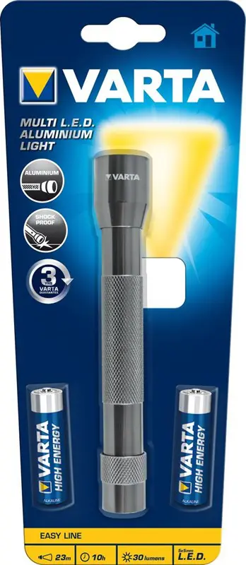Flashlight LED Metal 2AA