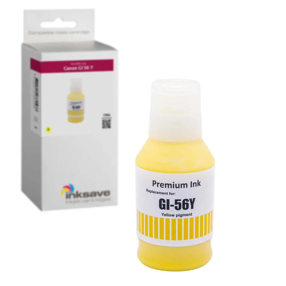 Inksave replacement for Canon GI 46/56 Y