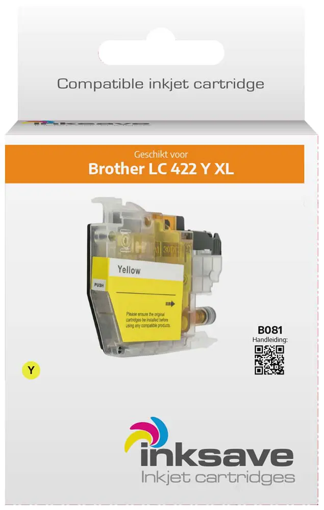 Inksave vervanging voor Brother LC 422 Y XL