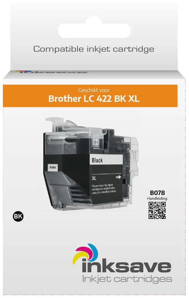 Inksave vervanging voor Brother LC 422 BK XL