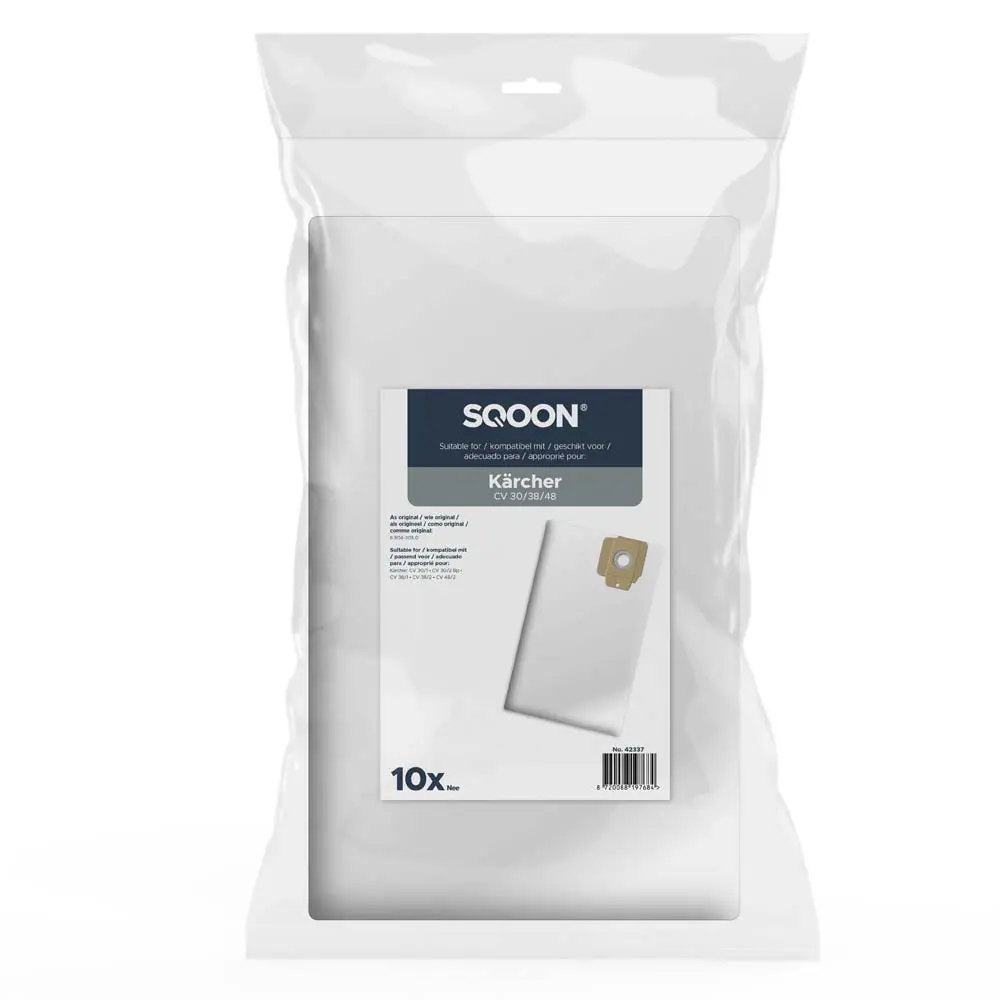 SQOON Vacuum cleaner bags suitable for Kärcher CV 30/1 38 48