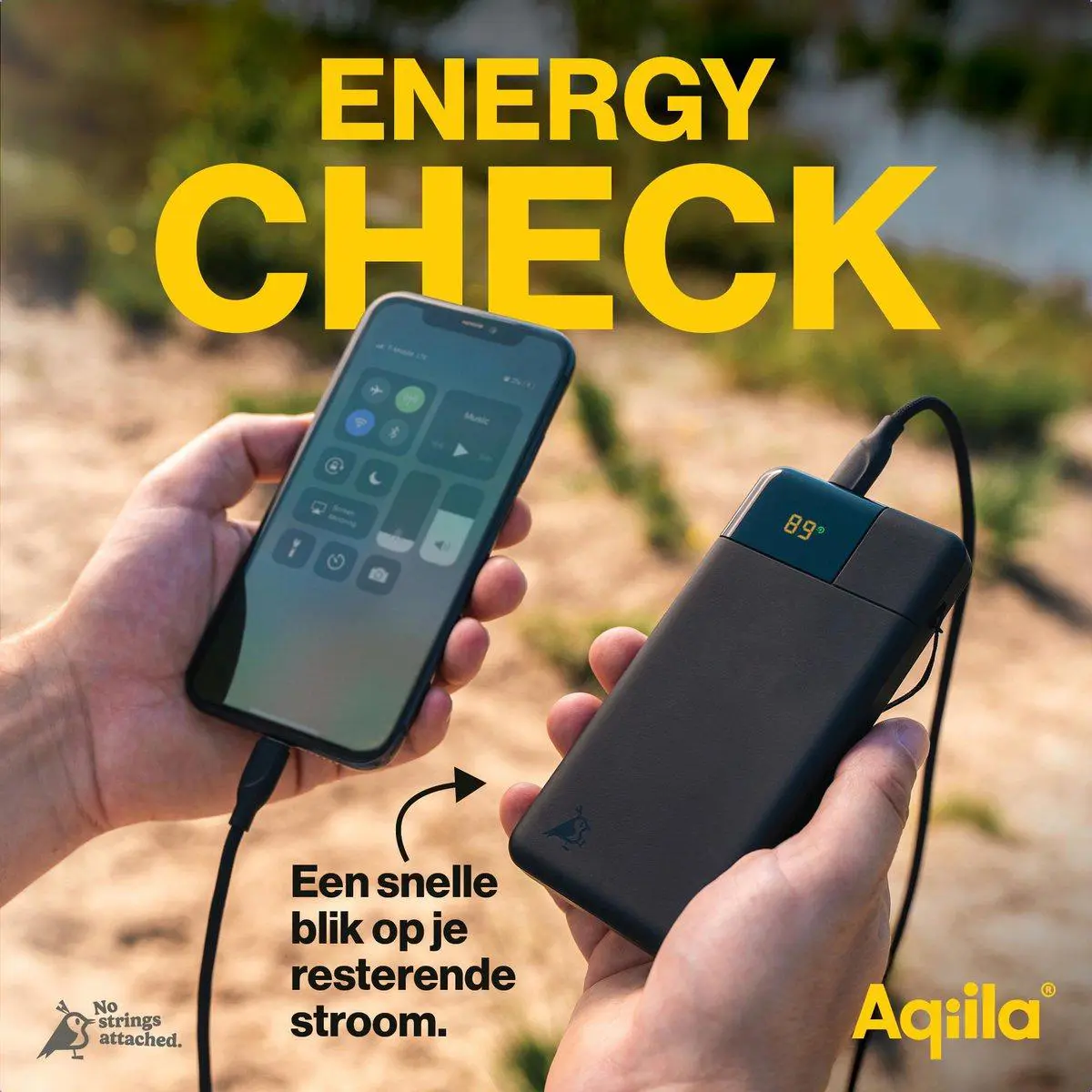 Aqiila Powerbird B10 Powerbank 20W mosgroen 10.000 mAh 