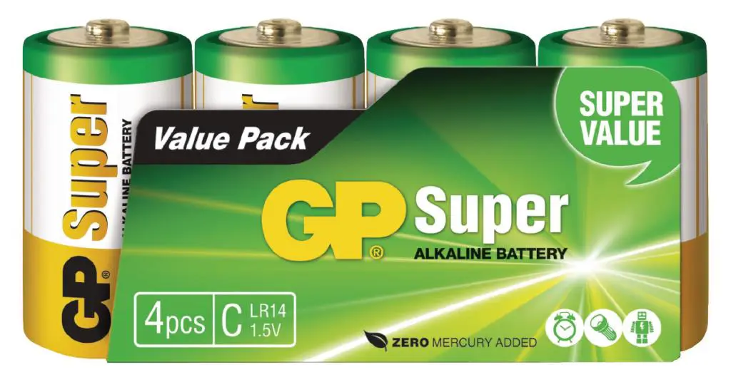 C Baby battery GP Alkaline Super 1.5V( 4pcs)