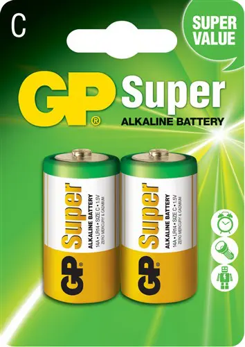 C Baby battery GP Alkaline Super 1,5V (2pcs)