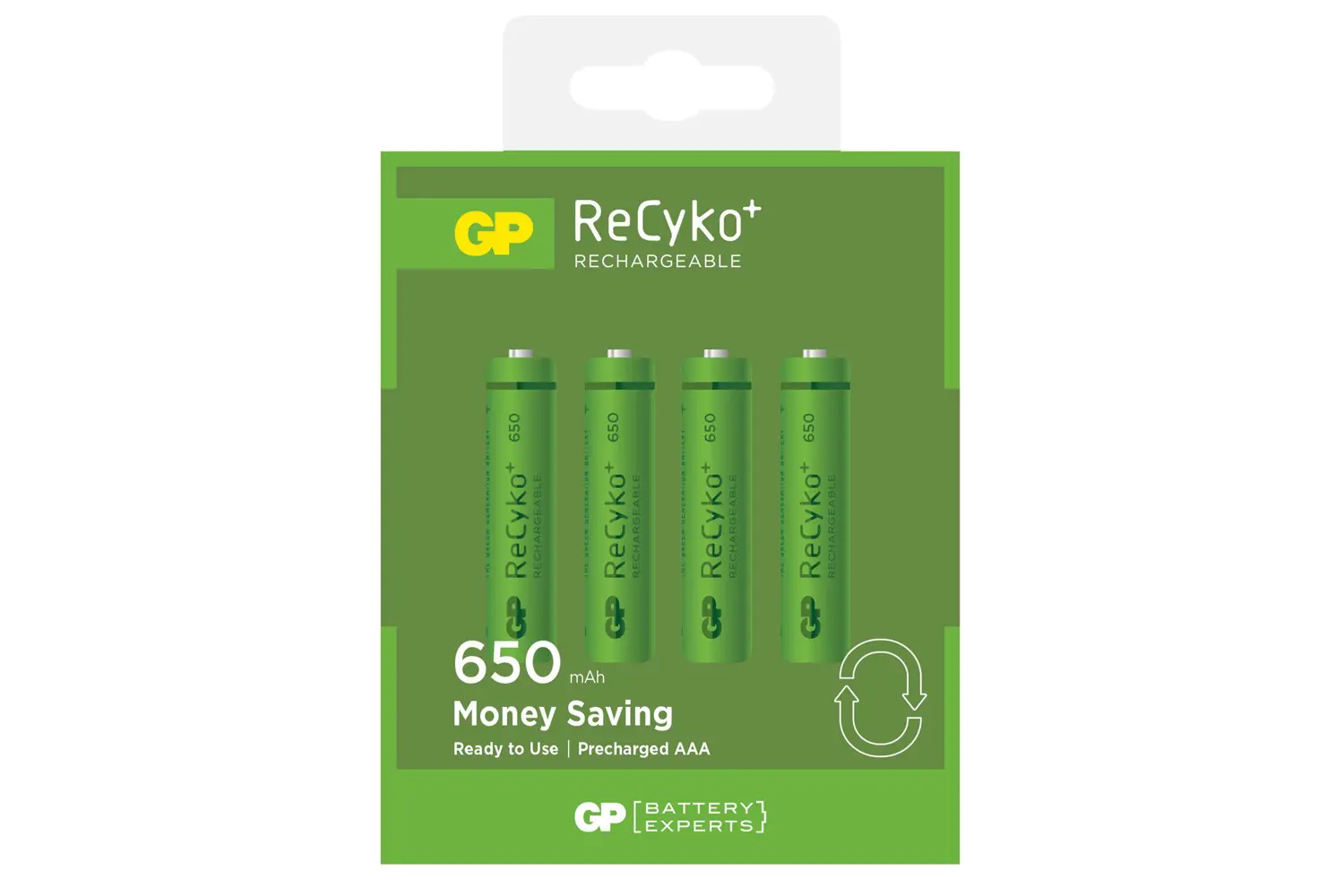 GP Recyko+ 650series AAA DECT blister (4pcs)