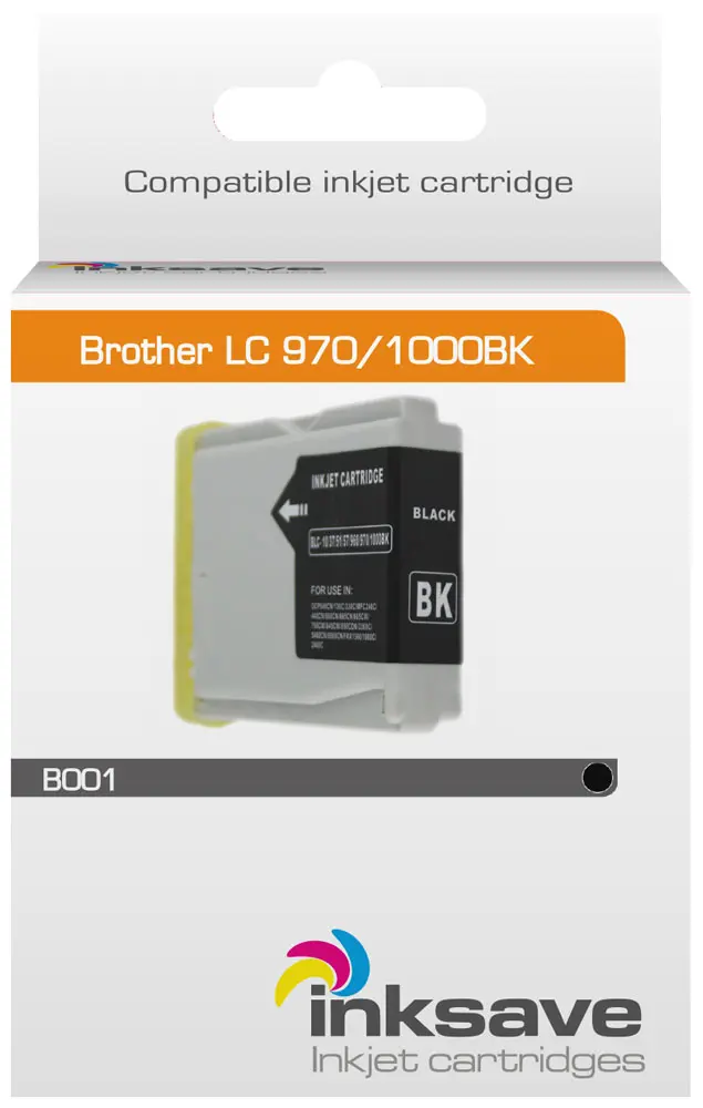 Inksave-Ersatz für Brother LC 970/1000 BK