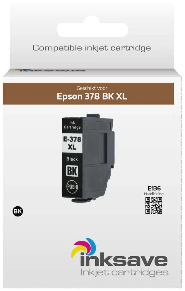 Inksave replacement for Epson 378 BK XL
