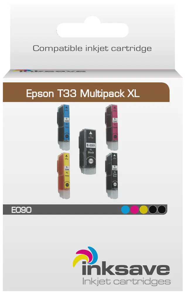Inksave Epson 33 XL Multipack