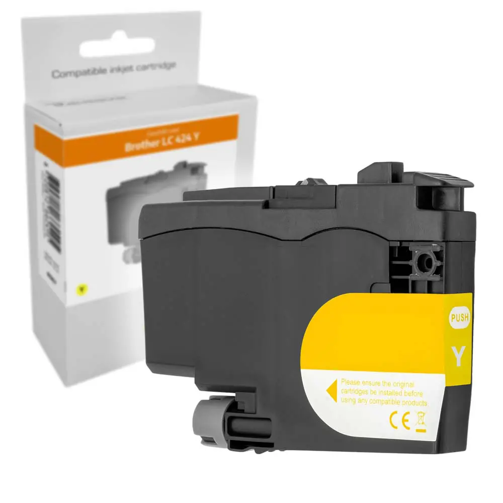 Inksave replacement for Brother LC 424 Y