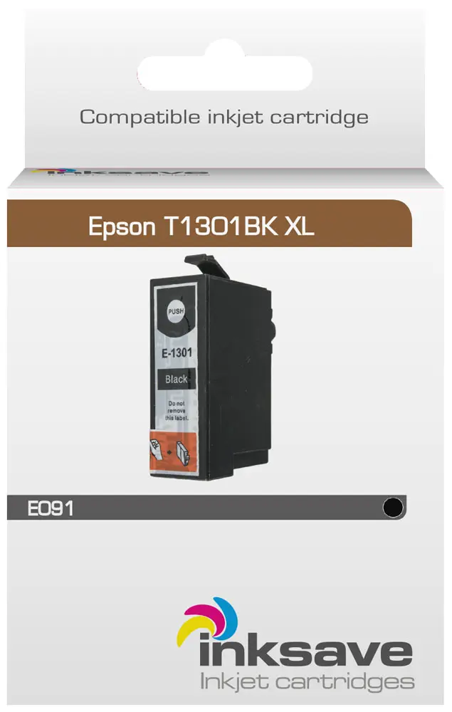 Inksave-Ersatz für Epson T1301 BK