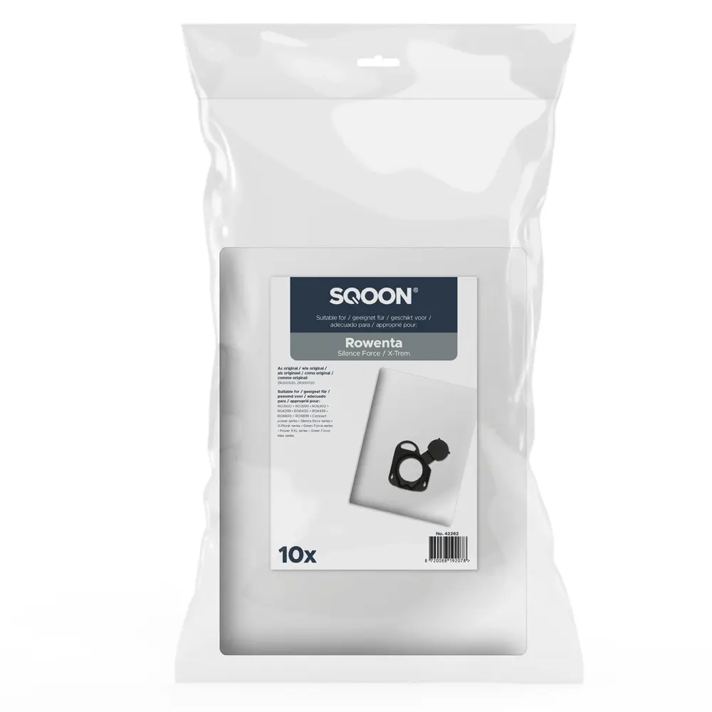 Bolsas para aspiradoras SQOON adecuadas para Rowenta Silence Force / X-Trem