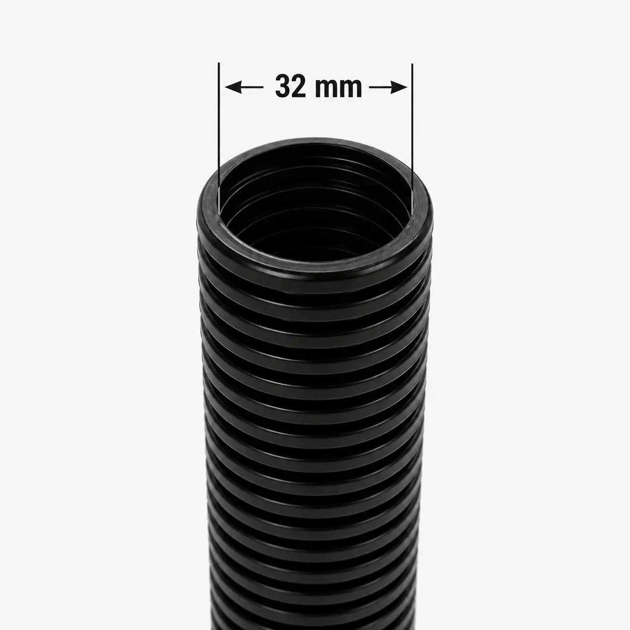 SQOON Schlauch auf Rolle 32mm 20 Meter schwarz