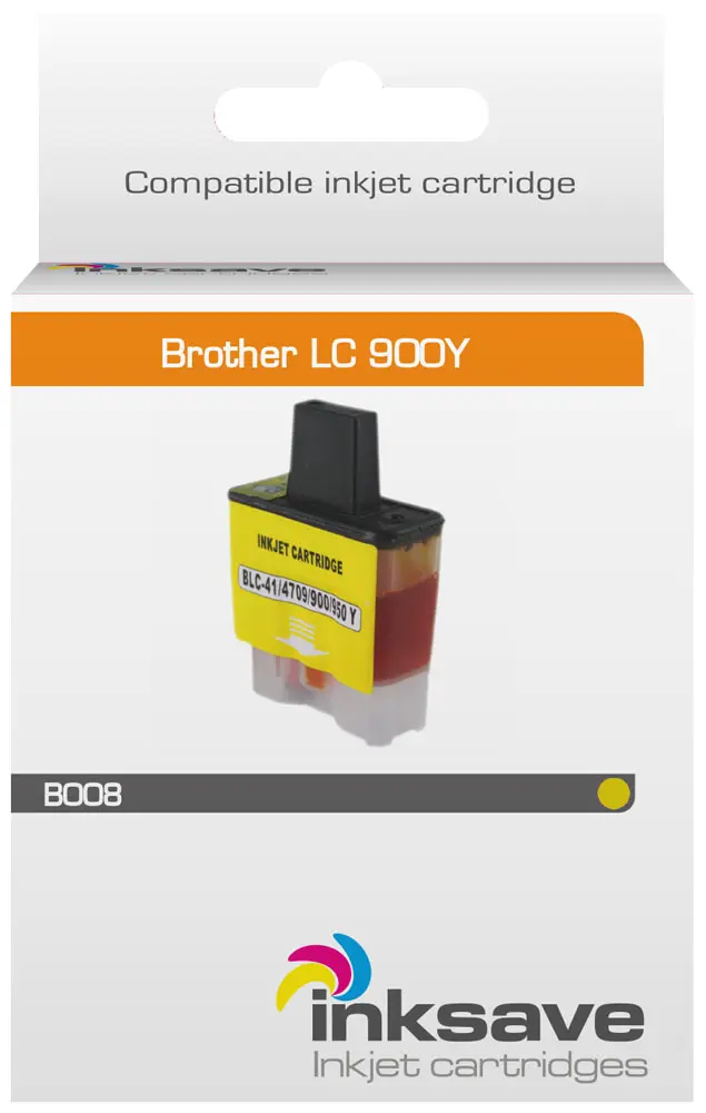 Inksave replacement for Brother LC 900 Y