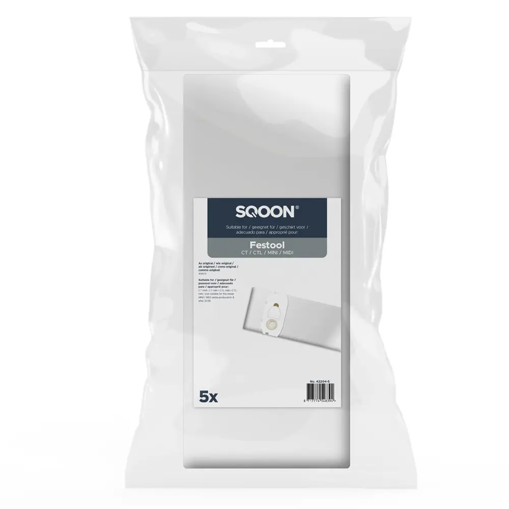 SQOON Vacuum cleaner bags suitable for Festool CT / CTL / MINI / MIDI