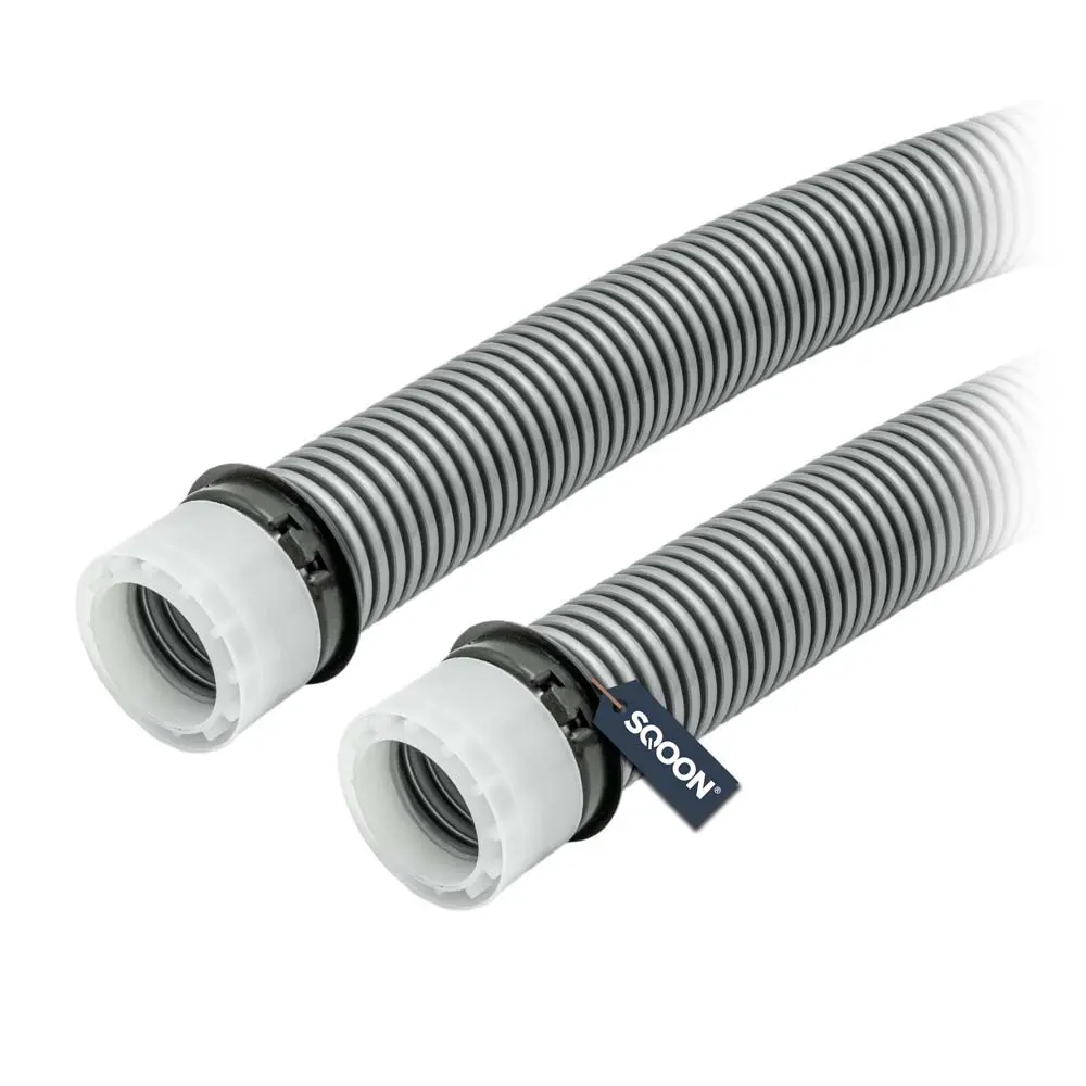 Repair hose incl cap, ring 180cm silver