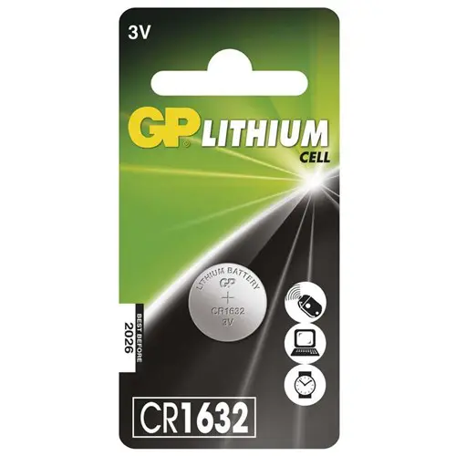 CR1632 GP Lithium button cell 3V (1pc)